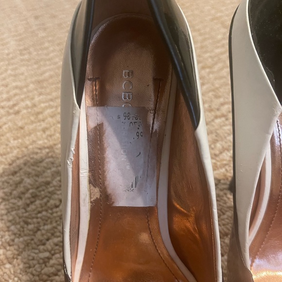 BCBGeneration Colorblock Peep Toe Heels - Picture 5 of 11
